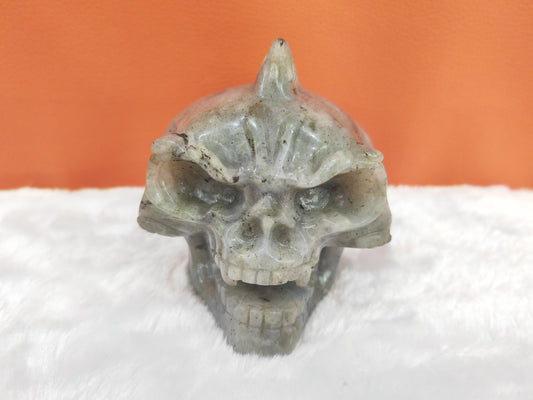 labradorite skull